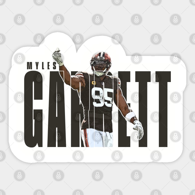 myles garrett Sticker by islandersgraphics